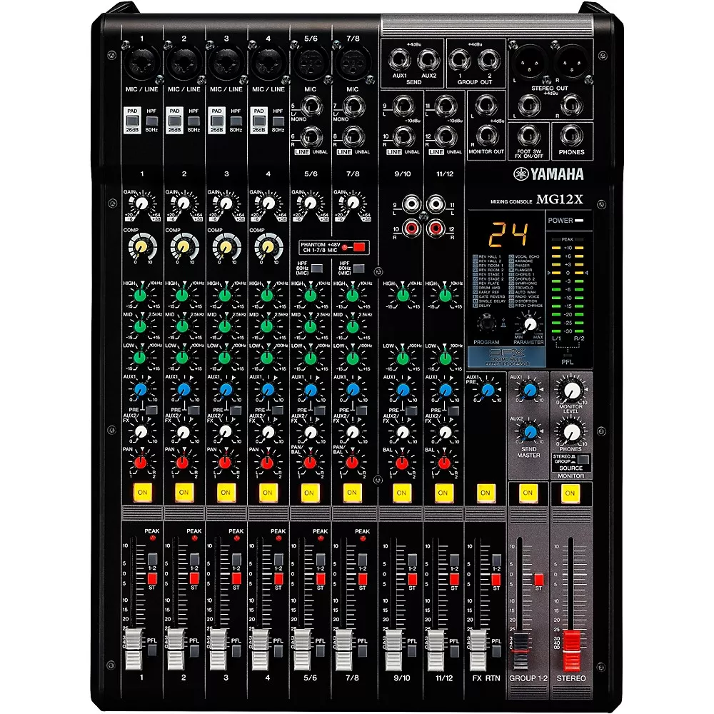 Yamaha MG12X CV 12-Input 4-Bus Mixer With Effects
