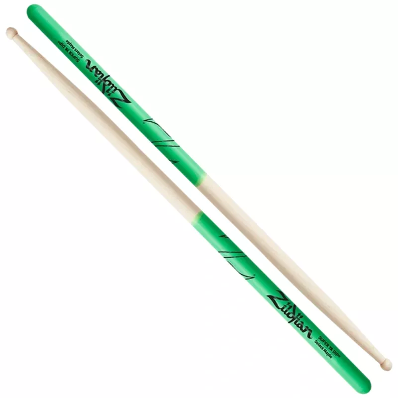 Zildjian ZS7AMDG Super 7A Maple Green DIP Drumsticks
