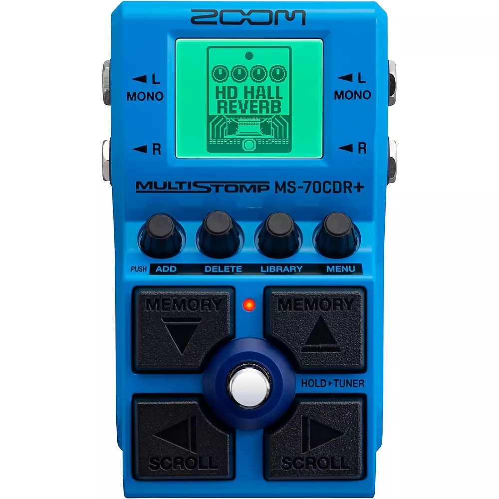Zoom MS-70CDR+ MultiStomp Chorus/Delay/Reverb Effects Pedal – Blue
